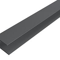 *Alu WEO Essential Gardenwall F-profiel Dark Grey 35x45mm L-300 cm RAL7022