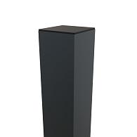 *Boston Alu poortpaal 90x90mm hol L-275cm RAL7016 dikte 4mm