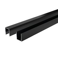 *Boston Alu U-lijst start/top L175cm RAL9005 25x30mm zonder connectoren