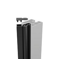 *Boston alu variabel hoekprofiel voor paal RAL9005 L-200cm