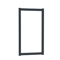 *Boston alu vulbaar poortframe 120x183cm RAL9005 incl. insteekslot