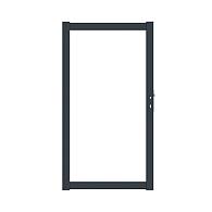 *Boston alu vulbaar poortframe 98x183cm RAL9005 incl. insteekslot