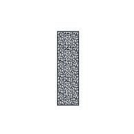 *Boston Decopaneel Crios verticaal 58x182cm RAL7016 dikte 2mm