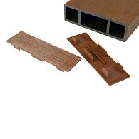 *Brise soleil eindkap 42*145mm Teak (6pcs)