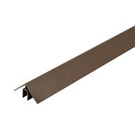 *WEO alu Klikprofiel 50x50mm L-300cm Ipé RAL8028