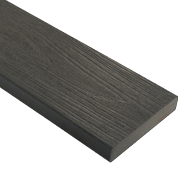 *WPC 22,5x138mm Fiberdeck Premium Dark Grey kantplank massief FSC®100% L 300 cm