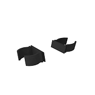 *Boston plastic rhombus wedges 50º-10mm RAL9005 12st Links + 12st rechts
