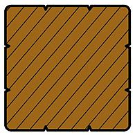 *Kapur 90x90mm v-groeven P511 Premium FCQ Gepunt FSC®100% L 274 cm