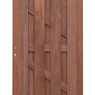 *Keruing charmant poort 20 met slot 100x180cm incl. aanslaglat Premium FCQ FSC®100%