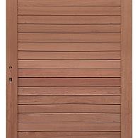 *Keruing poort 25 met slot 100x180cm incl. aanslaglat Premium FCQ FSC®100%