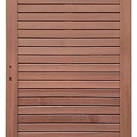 *Keruing poort 26 Rhombus met slot 100x180cm incl. aanslaglat Premium FCQ FSC®100%
