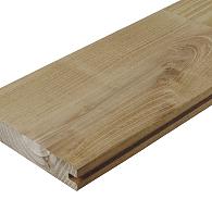 *Robinia 22x120mm terrasplank glad hybrid KD 12% +/- 2 FAS FCQ Fingerjoint L 400 cm