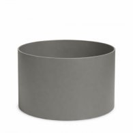 *Kunststof Plantenbak Vita Taupe ø50x39 cm, zwenkwielen zijn mogelijk (4st) toepasbaar voor binnen gebruik