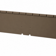 *Kantopsluiting Single flex 300x16,5 cm SUPRA BRUIN exclusief koppelplaat of koppelspies
