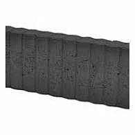 *Mini Rondobandpalissade 6x25x50 cm Zwart