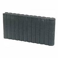 *Mini Rondobandpalissade 6x40x50 cm Zwart