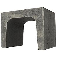 *U-element 40x40x50 cm Antraciet