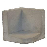 *L-Hoeksteen Grijs 40x40x40cm