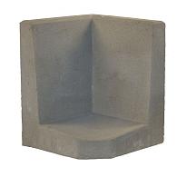 *L-Hoeksteen Grijs 50x40x40 cm