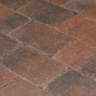 *MB Drumstone 20x30x6 rood genuanceerd