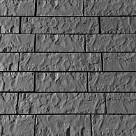 *Rock Walling leisteen antraciet  H 13cm, D12 cm, L 31,5cm, 41,5 cm en 51,5 cm van elke maat 8 st per pak(1.3 m2= 10 m1)