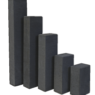 *BETONPALISADE 12X18,5X80 ZWART