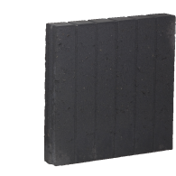 *PALISSADEBAND VIERKANT ZWART 8X50X50CM