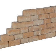 *PROMO WALL MONT BLANC 17/24X15X10CM  (alleen afname per pak)