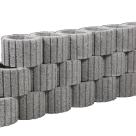 *CIRKELFLOR MINI GRIJS 30X20X20CM