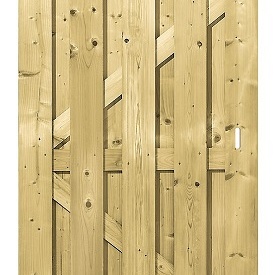 *Vuren Deur Toog 180x100 met slotgat