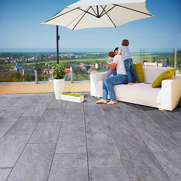 *GeoCeramica® 80x40x4 Fiordi Fumo