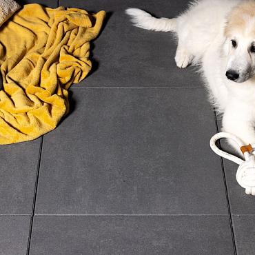 *Trippel T 2Drive 60x60x6 Zwart/Grijs gen