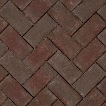 Gebakken KF strak Padova, rood paars bezand, 20x10x7