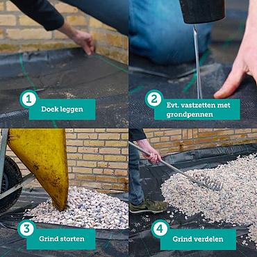 Anti-worteldoek 1x10 m2 Per pakket