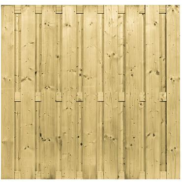 *Scherm Vuren bij beton 180x180. 21 planks