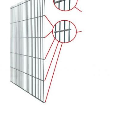 *Dubbelstaafs gaasmat groen 80x200cm