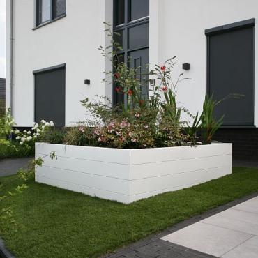 *Plantenbak Modulair Wit 270x120x28 cm
