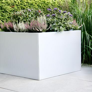 *Plantenbak Vlak Wit 300x60x60 cm
