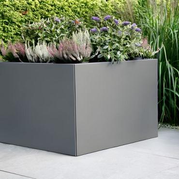 *Plantenbak Vlak Antraciet 210x60x60 cm