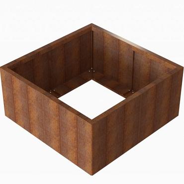 *Plantenbak Module+ Corten 120x120x56 cm