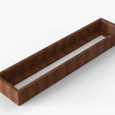 *Plantenbak Module+ Corten 270x60x28 cm