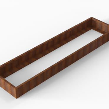 *Plantenbak Module+ Corten 360x90x28 cm