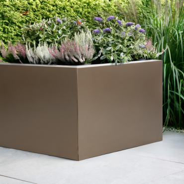 *Plantenbak Vlak Supra Bruin 210x30x60 cm
