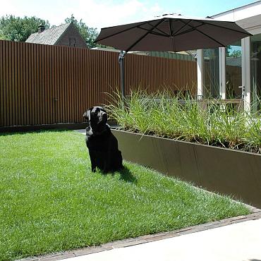 *Plantenbak Vlak Supra Bruin 210x90x40 cm
