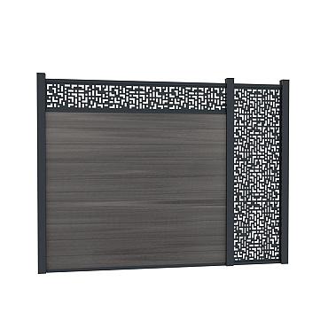*Boston Decopaneel Crios horizontaal 30x175cm RAL7016 dikte 2mm