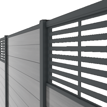 *Boston Decopaneel Paxos horizontaal 45x175cm RAL7016 dikte 2mm