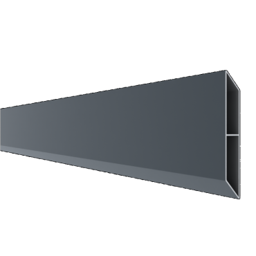 *Boston alu rhombus profiel L-178cm 21x155mm RAL7016