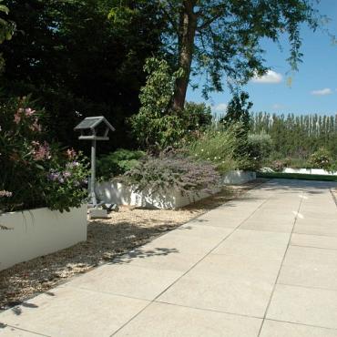 *Plantenbak Vlak Wit 300x150x40 cm