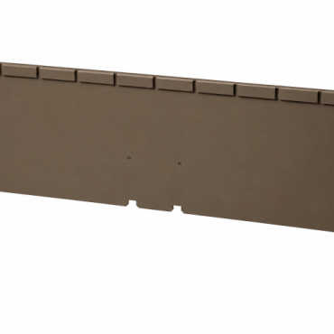 *Kantopsluiting Single flex 300x16,5 cm SUPRA BRUIN exclusief koppelplaat of koppelspies