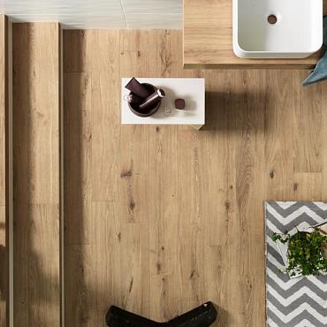 *GeoCeramica® 120x30x4 Schots Eiken (zit een bolling in)